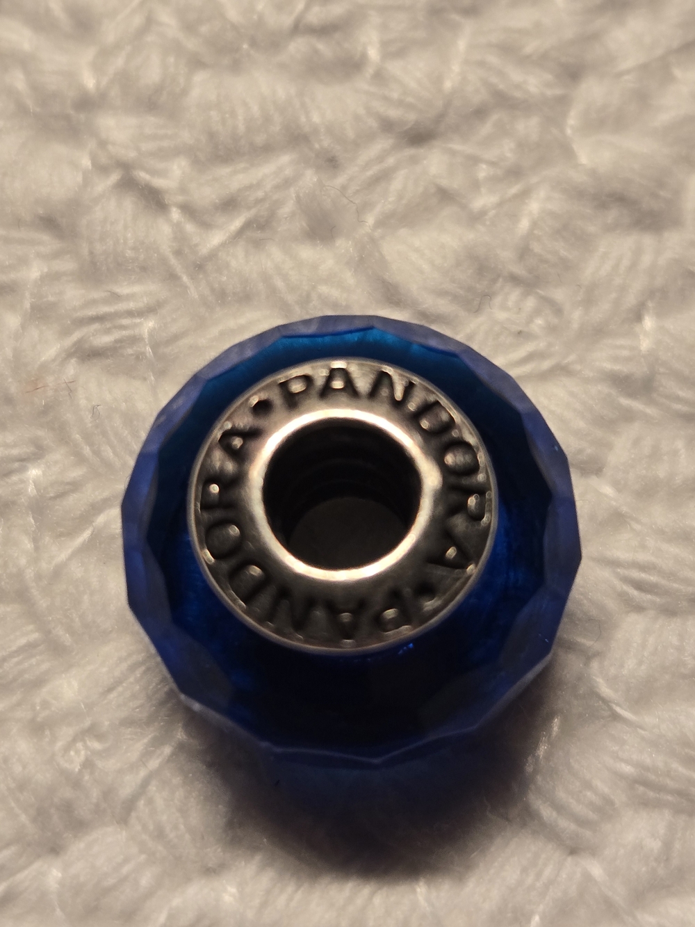 Pandora Faceted Blue Charm
